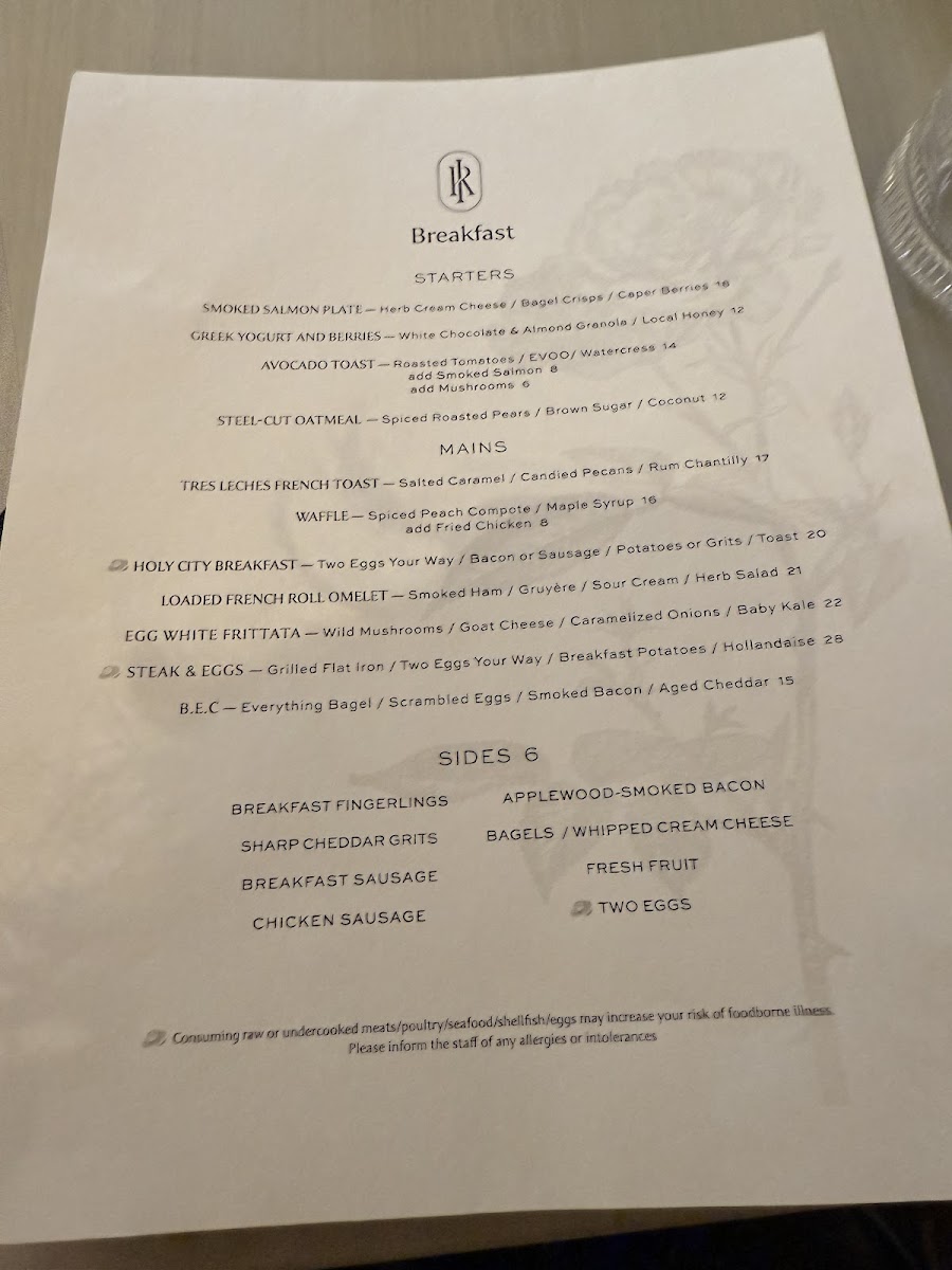 Iron Rose Menu - Image 5