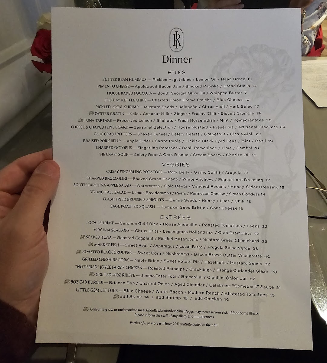 Iron Rose Menu - Image 6